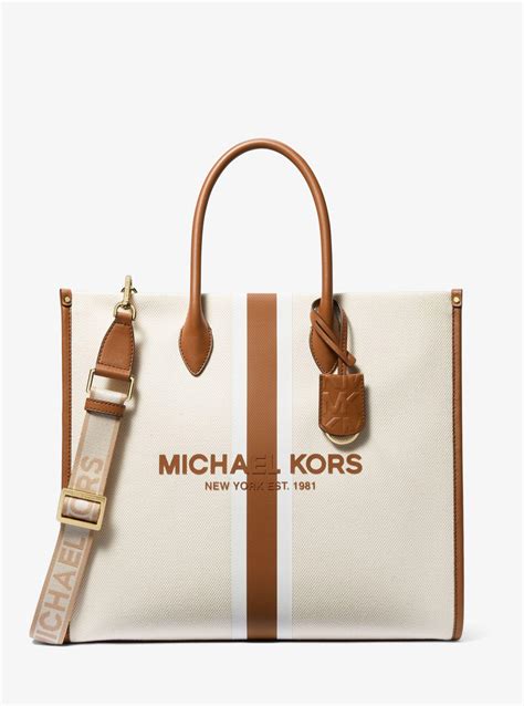 michael kors canvas bag with rope handle|mirella large canvas tote bag.